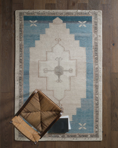 Casen Enigma CSN11 Blue Indoor/Outdoor Rug - Chapin Furniture