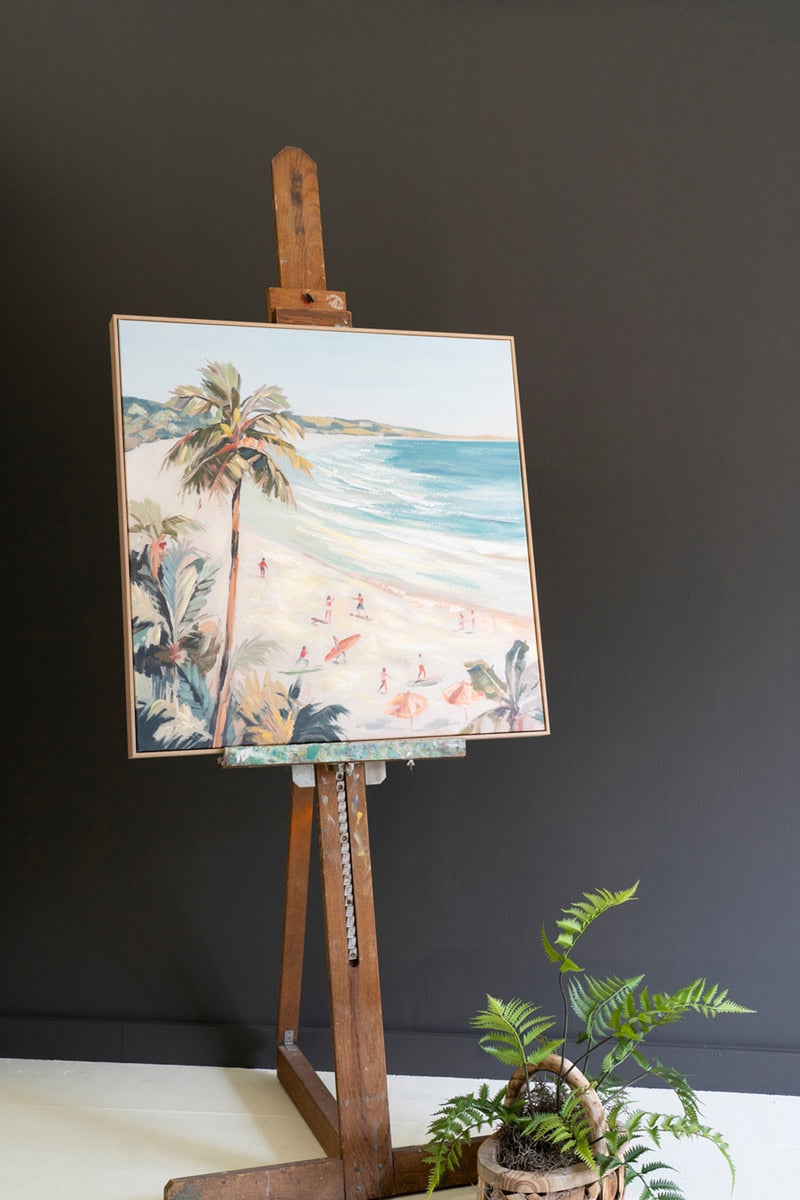 Framed Acrylic Beach Scene Painting - Chapin Furniture