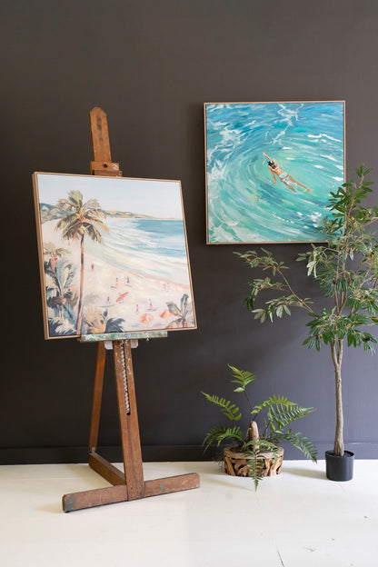 Framed Acrylic Swimmer Painting - Chapin Furniture