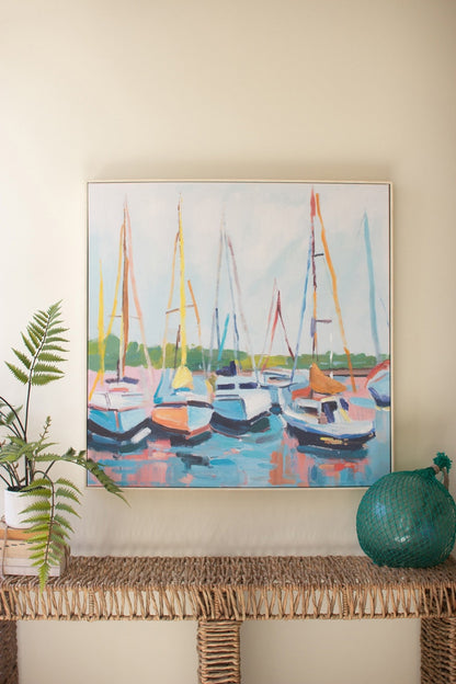 Framed Sailboat Painting - Chapin Furniture