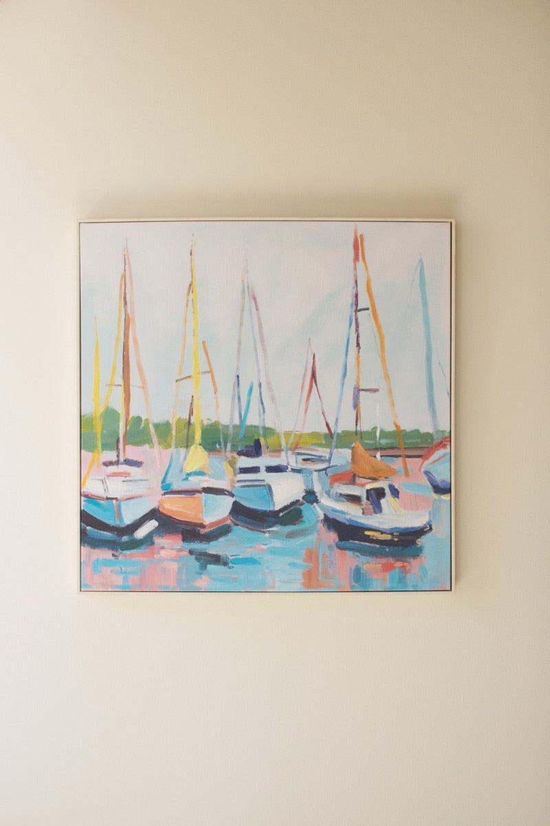 Framed Sailboat Painting - Chapin Furniture