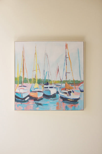 Framed Sailboat Painting - Chapin Furniture