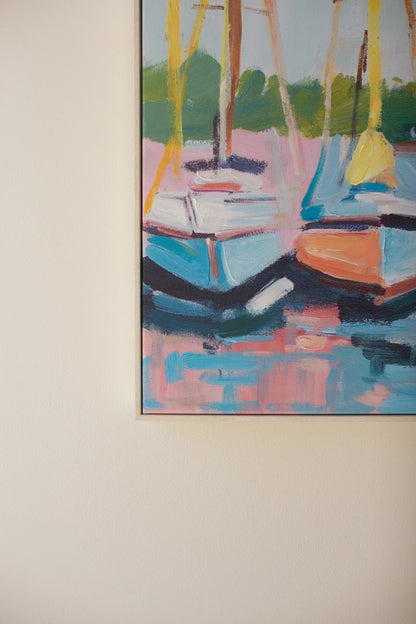 Framed Sailboat Painting - Chapin Furniture