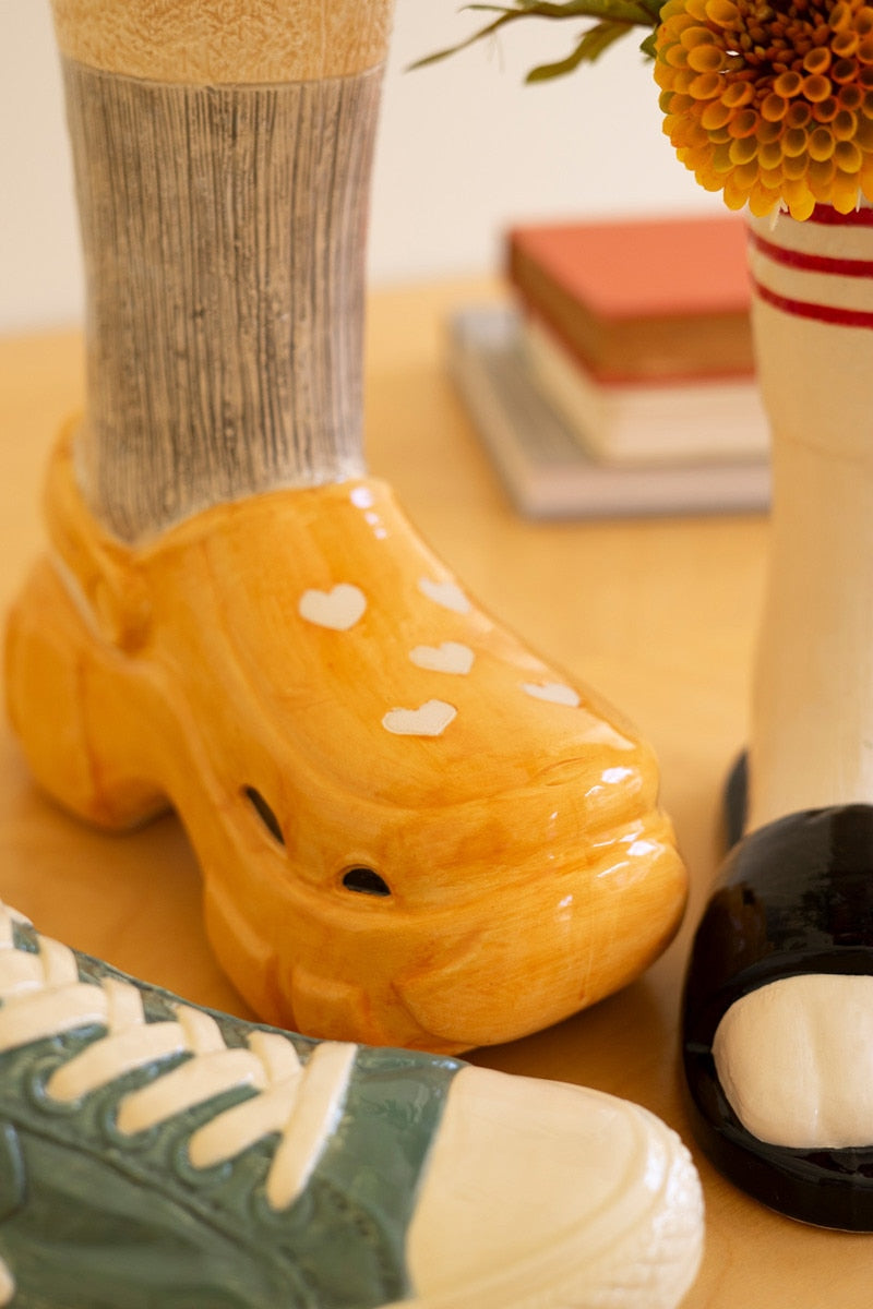 Ceramic Crocs and Socks Vase - Chapin Furniture