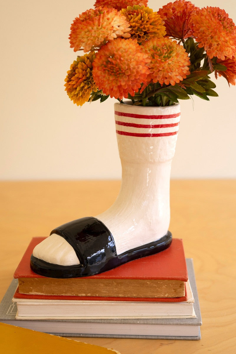 Ceramic Slide With Socks Vase - Chapin Furniture