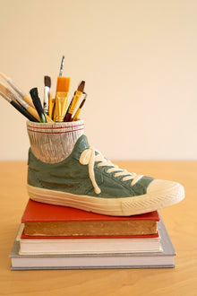 Ceramic Sneaker With Socks Vase - Chapin Furniture