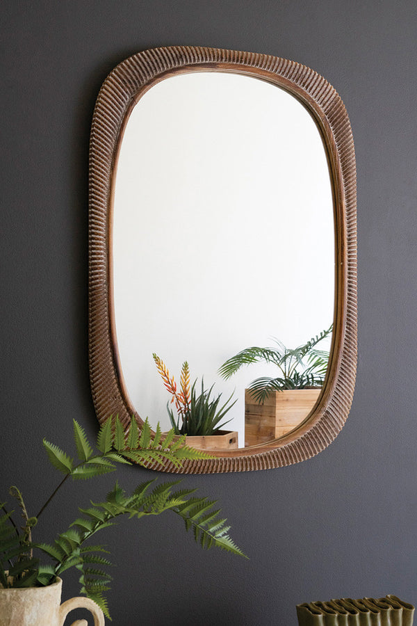 Carved Wooden Framed Mirror - Chapin Furniture