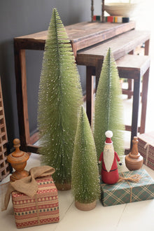 Set of 3 Bottle Brush Christmas Trees - Chapin Furniture