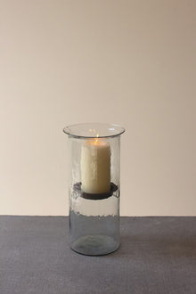 Mini Glass Candle Cylinders with Rustic Insert \ Large - Chapin Furniture