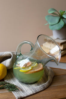 Small Glass Tilted Pitcher - Chapin Furniture