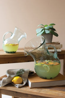 Small Glass Tilted Pitcher - Chapin Furniture