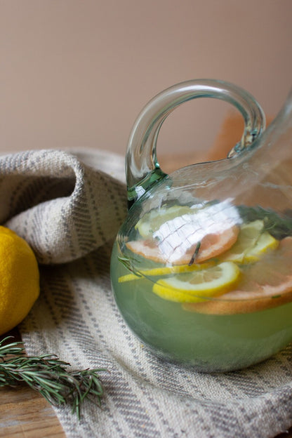 Small Glass Tilted Pitcher - Chapin Furniture