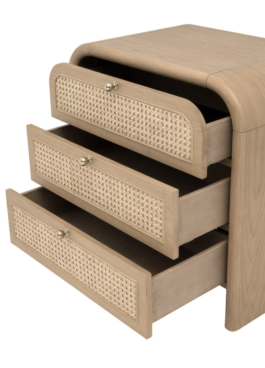 Cannes Three Drawer Nightstand - Chapin Furniture