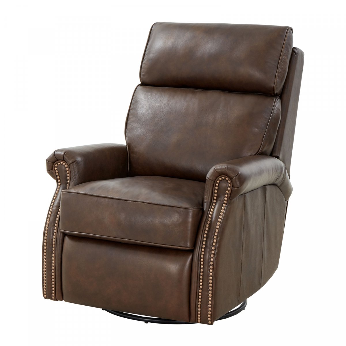 Crews Manual Swivel Glide Recliner- Ashford-Walnut - Chapin Furniture