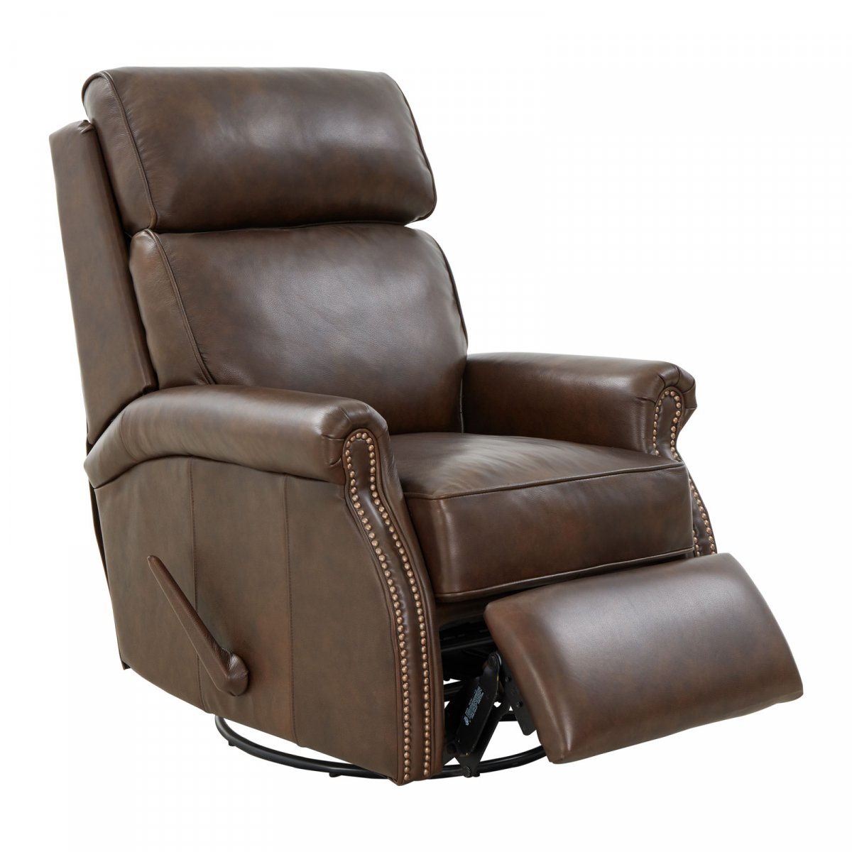 Crews Manual Swivel Glide Recliner- Ashford-Walnut - Chapin Furniture
