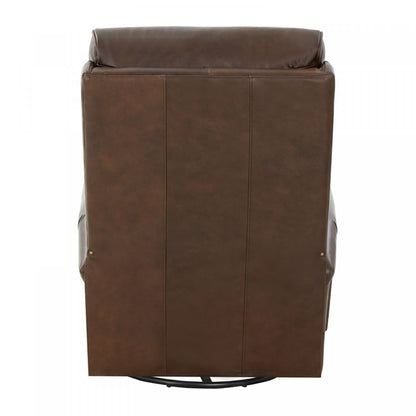 Crews Manual Swivel Glide Recliner- Ashford-Walnut - Chapin Furniture