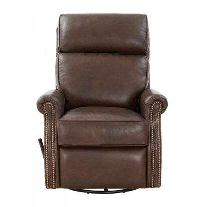 Crews Manual Swivel Glide Recliner- Ashford-Walnut - Chapin Furniture