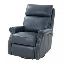 Crews Manual Swivel Glide Recliner- Barone-Navy-Blue - Chapin Furniture