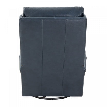 Crews Manual Swivel Glide Recliner- Barone-Navy-Blue - Chapin Furniture
