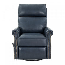 Crews Manual Swivel Glide Recliner- Barone-Navy-Blue - Chapin Furniture