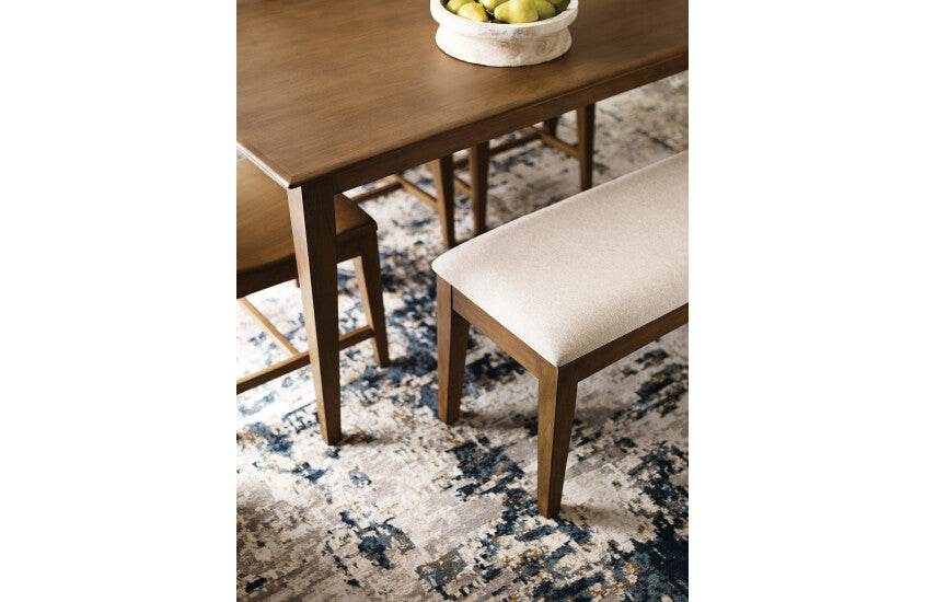 Kafe Upholstered Dining Bench - Latte - Chapin Furniture