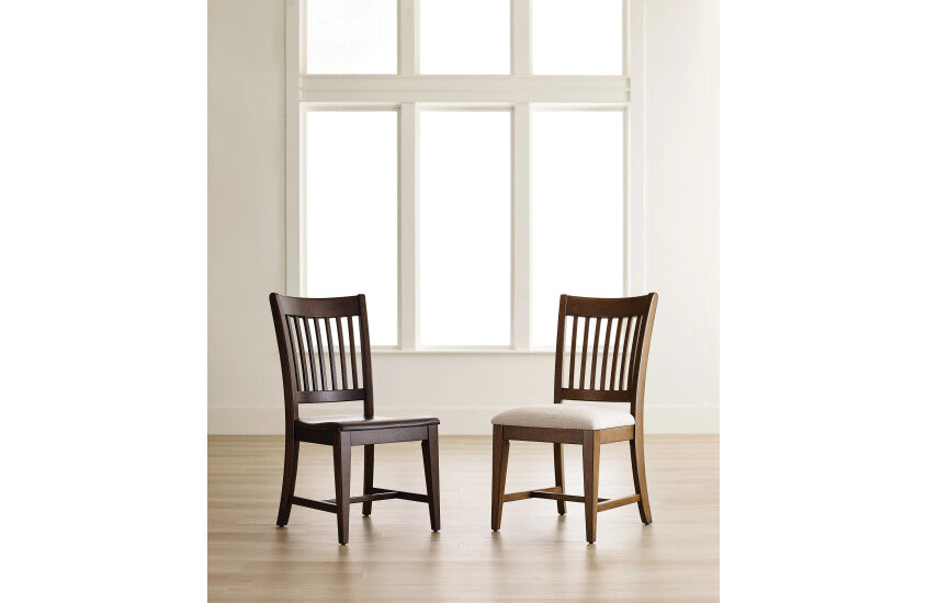 Kafe Rake Back Dining Chair Set of 2 - Latte - Chapin Furniture