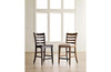 Kafe Tall Ladderback Dining Chair Set of 2 - Latte - Chapin Furniture