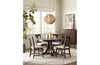 Kafe 54" Round Quad Table - Mocha - Chapin Furniture