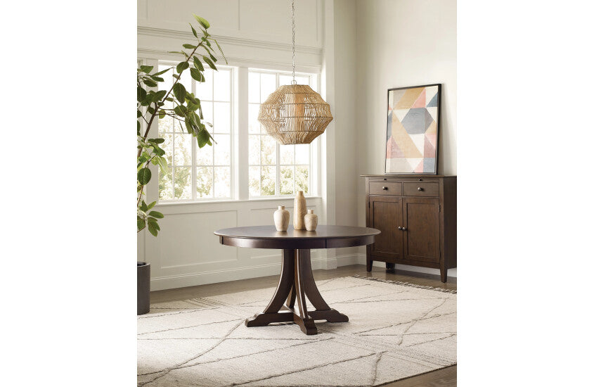 Kafe 54" Round Quad Table - Mocha - Chapin Furniture