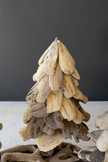 Three Driftwood Christmas Trees on Base - Chapin Furniture
