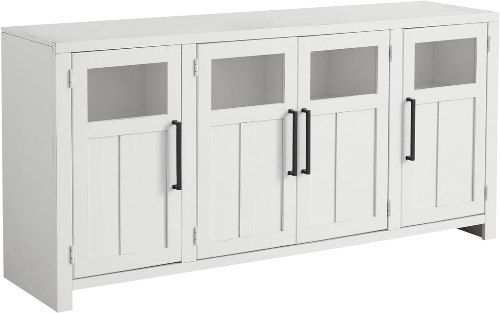 Finnegan 68" Console w/ 4 Doors - White - Chapin Furniture