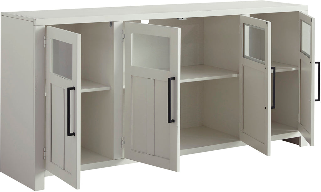 Finnegan 68" Console w/ 4 Doors - White - Chapin Furniture