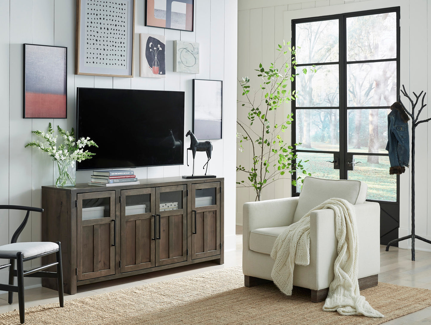 Finnegan 68" Console w/ 4 Doors - Sandy Brown - Chapin Furniture