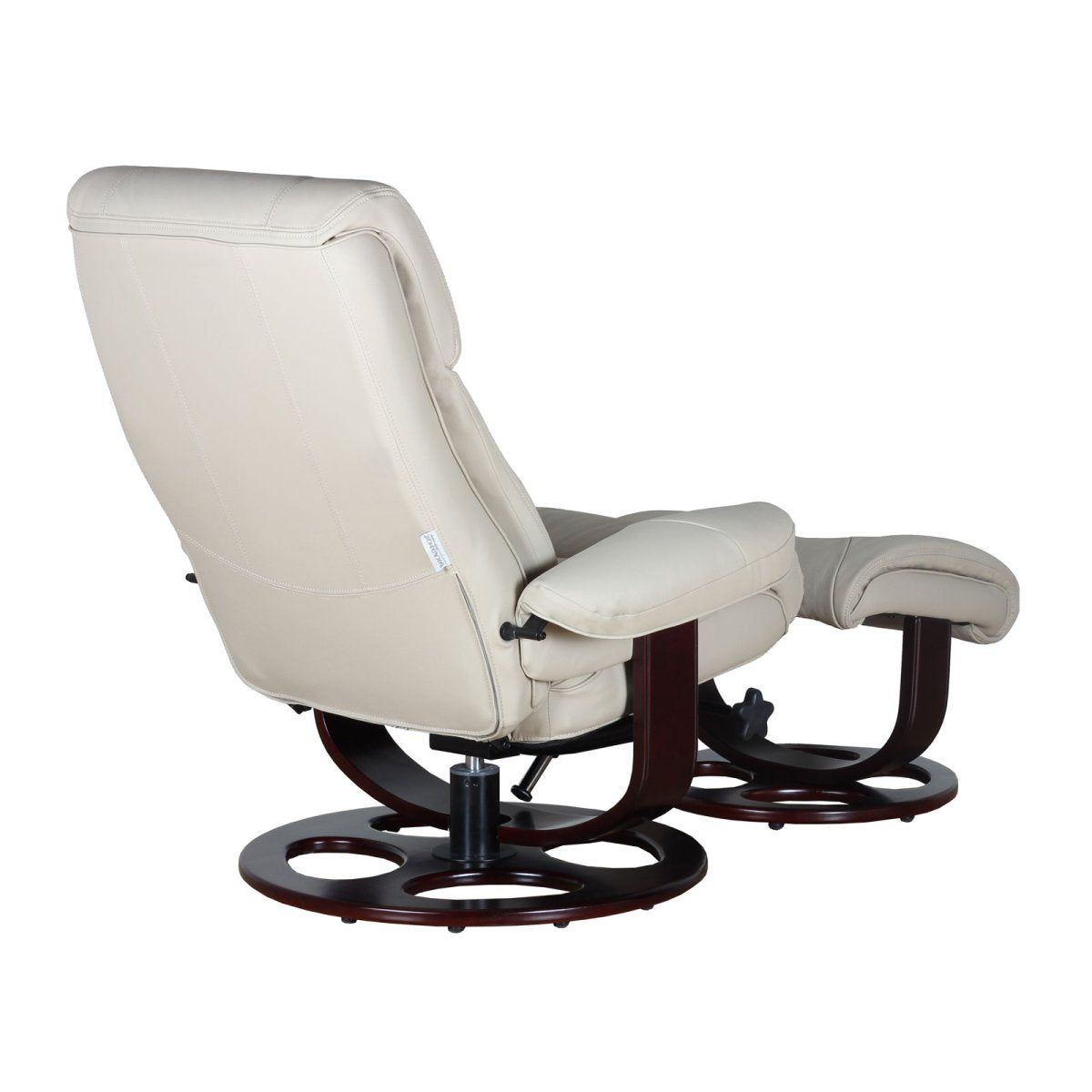 Dawson Swivel Pedestal Recliner and Ottoman- Roman-Ivory - Chapin Furniture
