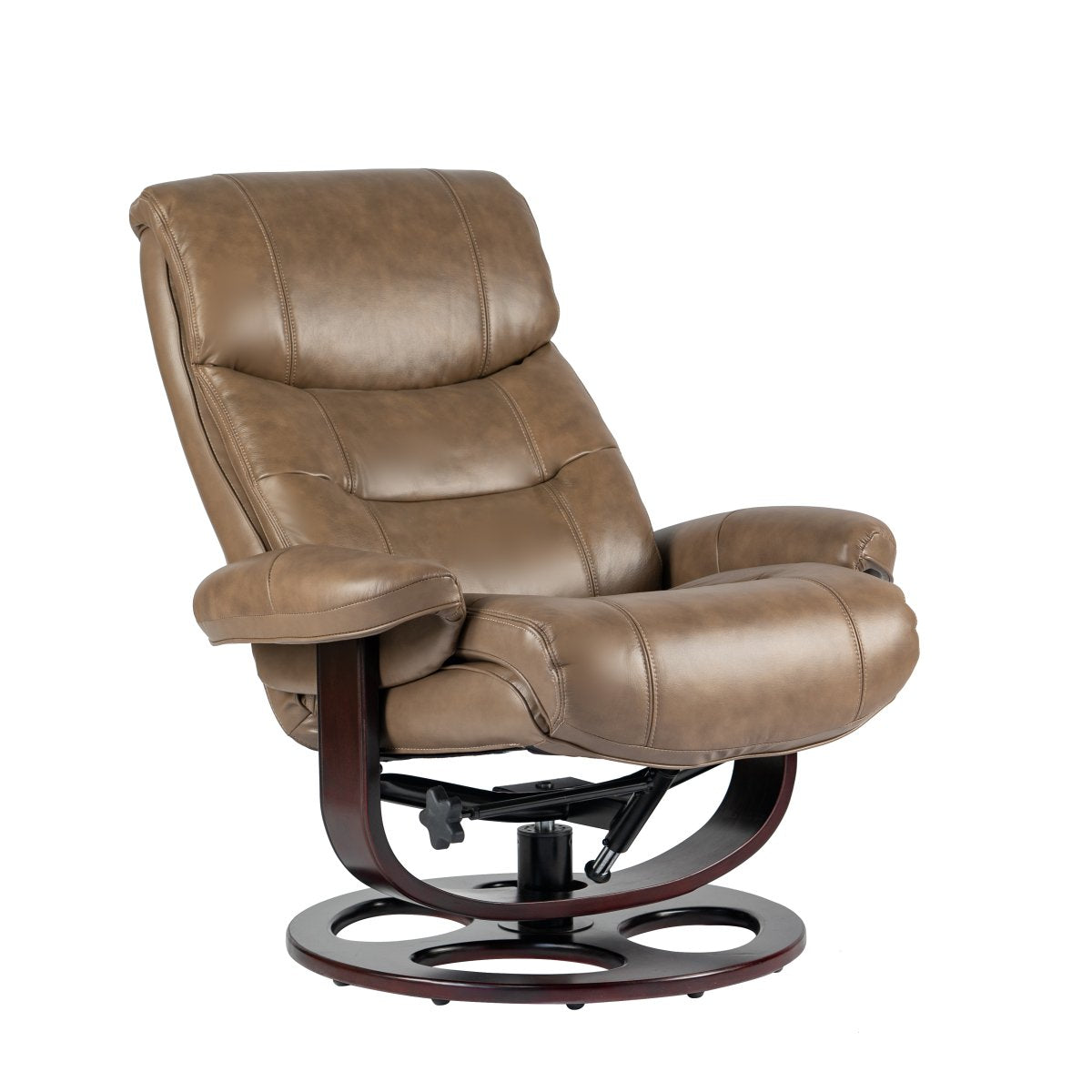 Dawson Swivel Pedestal Recliner and Ottoman- Frampton-Brown - Chapin Furniture