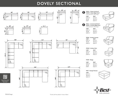 Dovely Sectional- Custom - Chapin Furniture