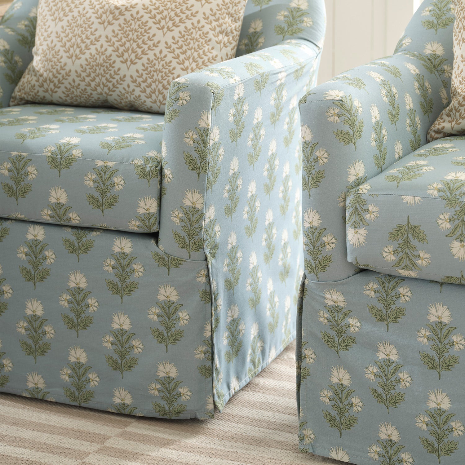 Meg Slipcovered Swivel Chair- Custom - Chapin Furniture