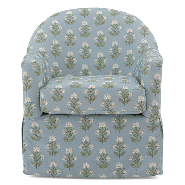 Meg Slipcovered Swivel Chair- Custom - Chapin Furniture
