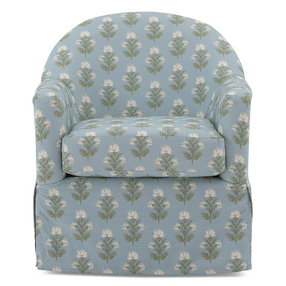 Meg Slipcovered Swivel Chair- Custom - Chapin Furniture