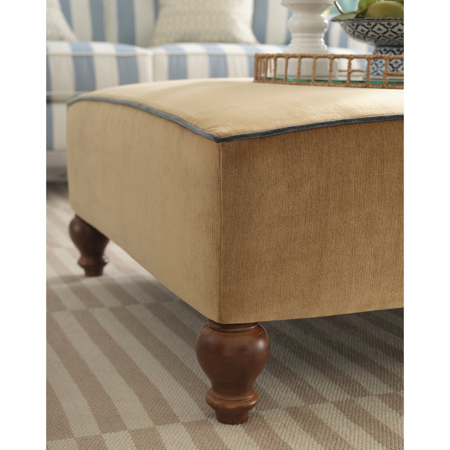 Renelle Cocktail Ottoman- Custom - Chapin Furniture