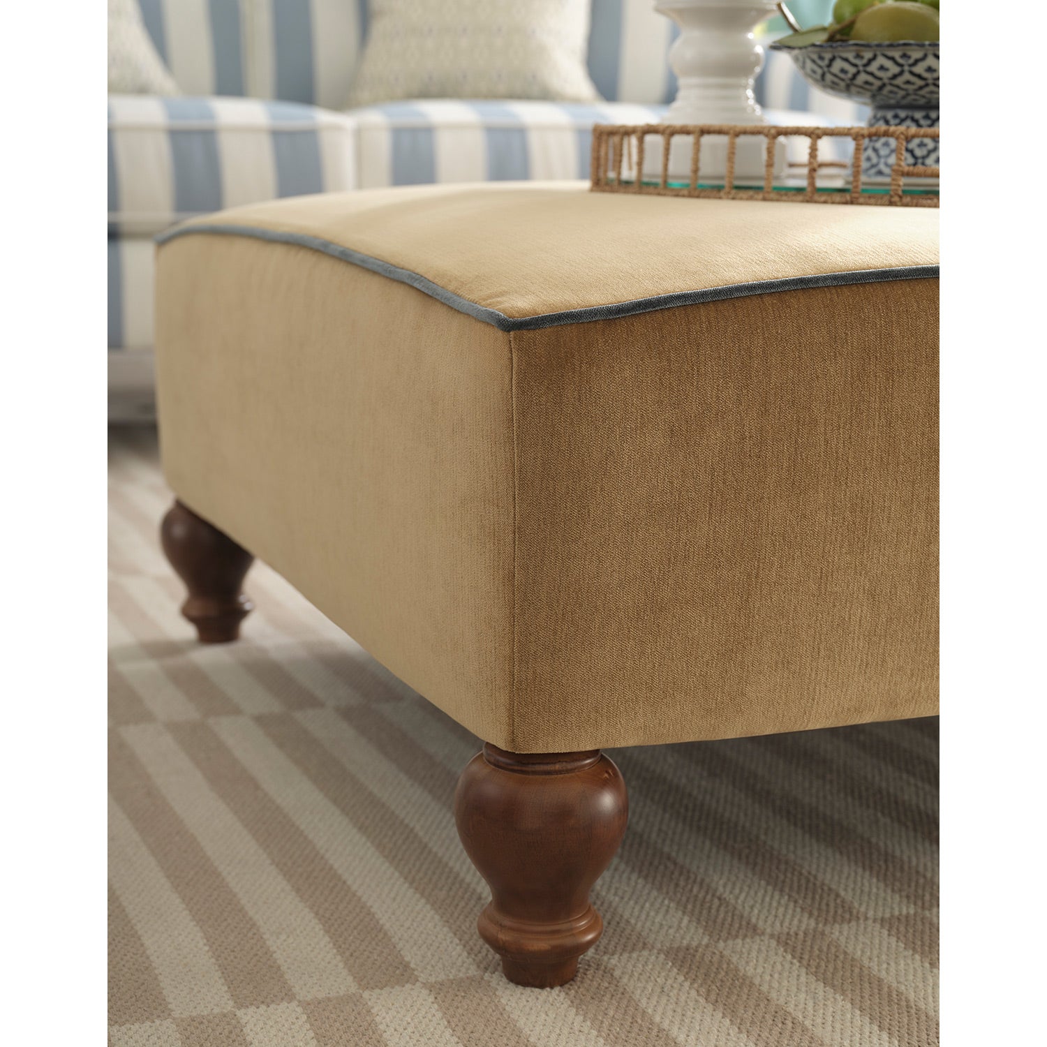 Renelle Cocktail Ottoman- Custom - Chapin Furniture