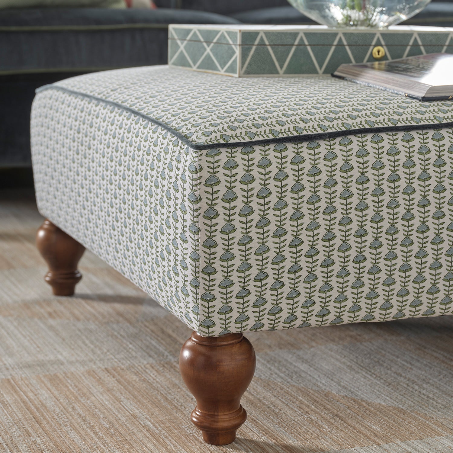 Renelle Cocktail Ottoman- Custom - Chapin Furniture