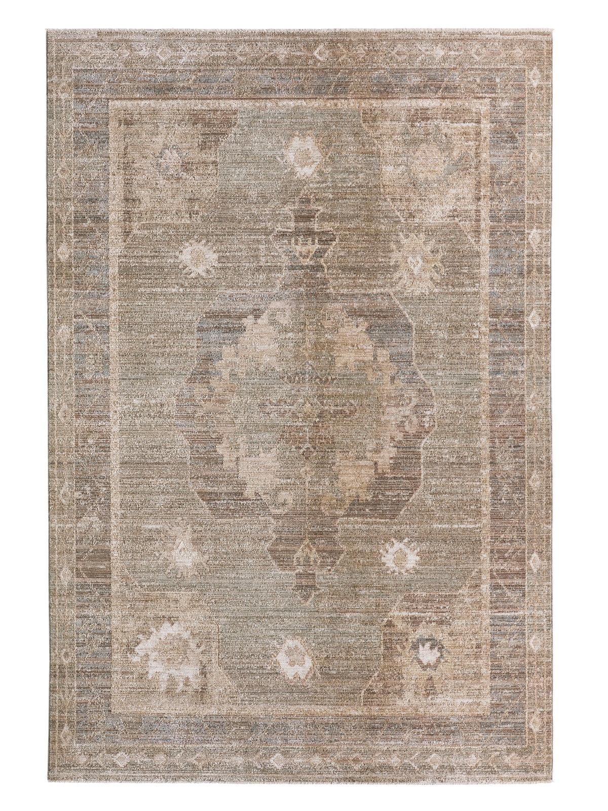 Ember Solace Gobaro EBS02 Brown/Green Rug - Chapin Furniture