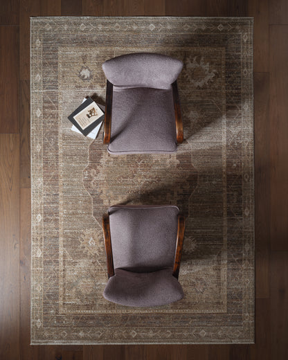 Ember Solace Gobaro EBS02 Brown/Green Rug - Chapin Furniture