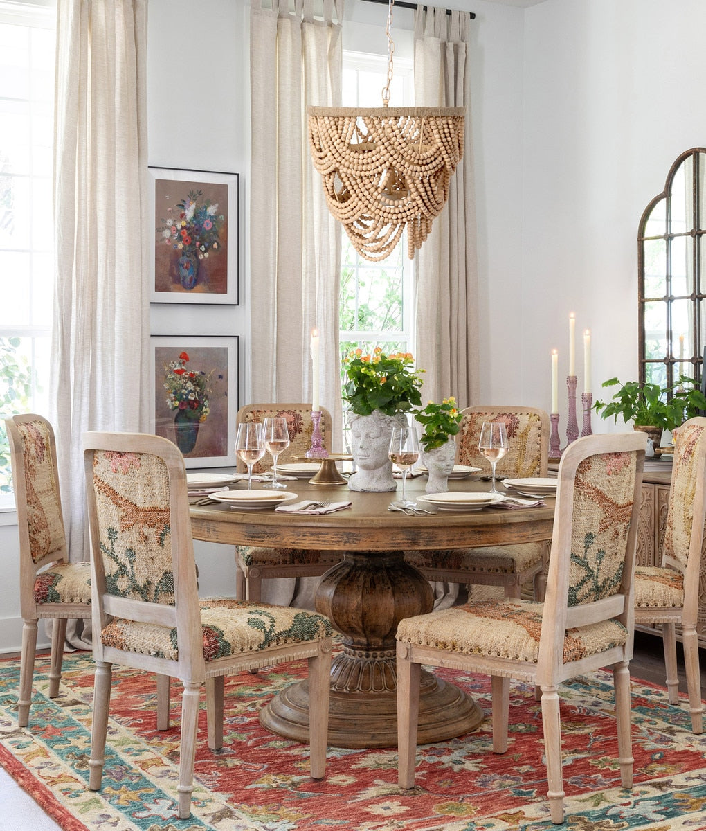 Cadence Wood Beaded Chandelier - Chapin Furniture