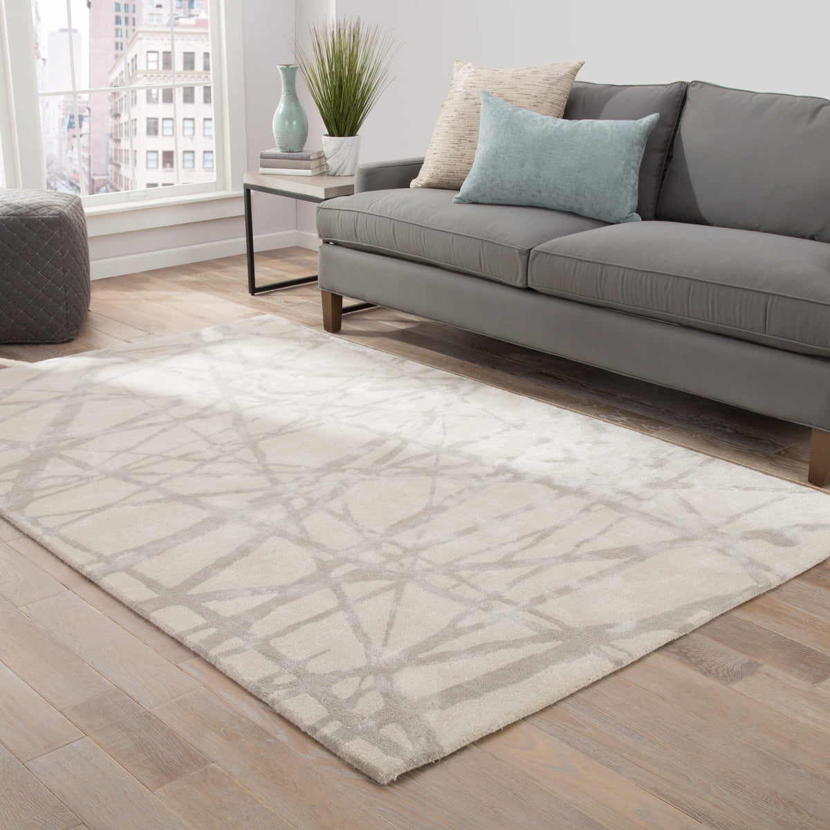 Nikki Chu Etho Avondale ENK11 White/Gray Rug - Chapin Furniture