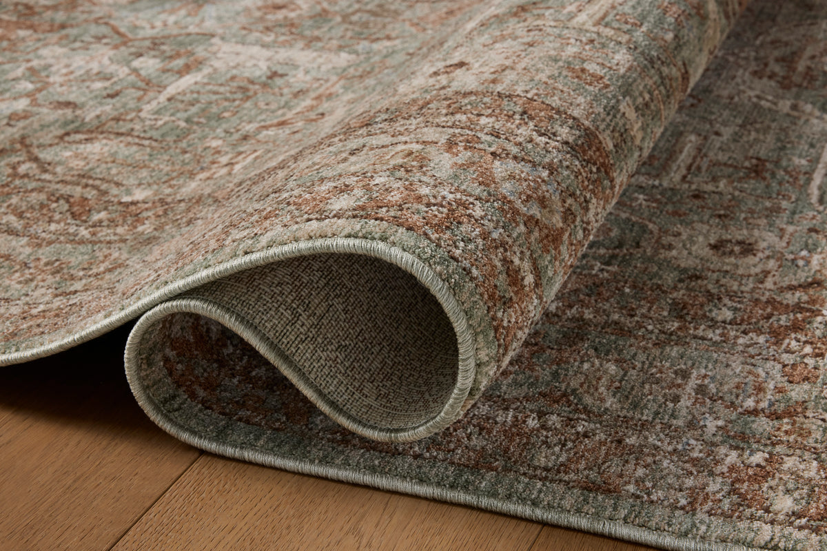 Amber Lewis x Loloi Ethel 02 Lagoon/Brick Rug - Chapin Furniture