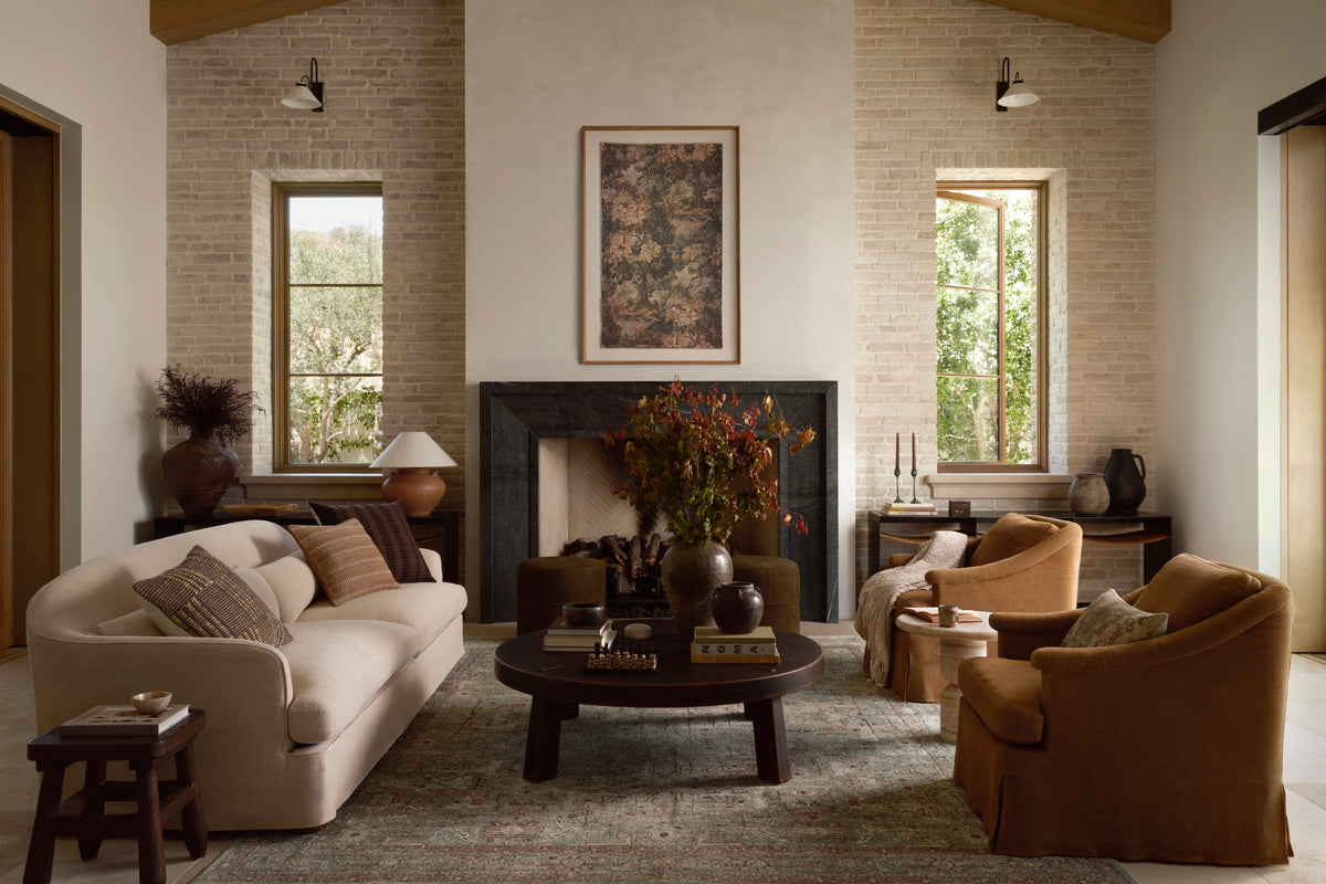 Amber Lewis x Loloi Ethel 02 Lagoon/Brick Rug - Chapin Furniture