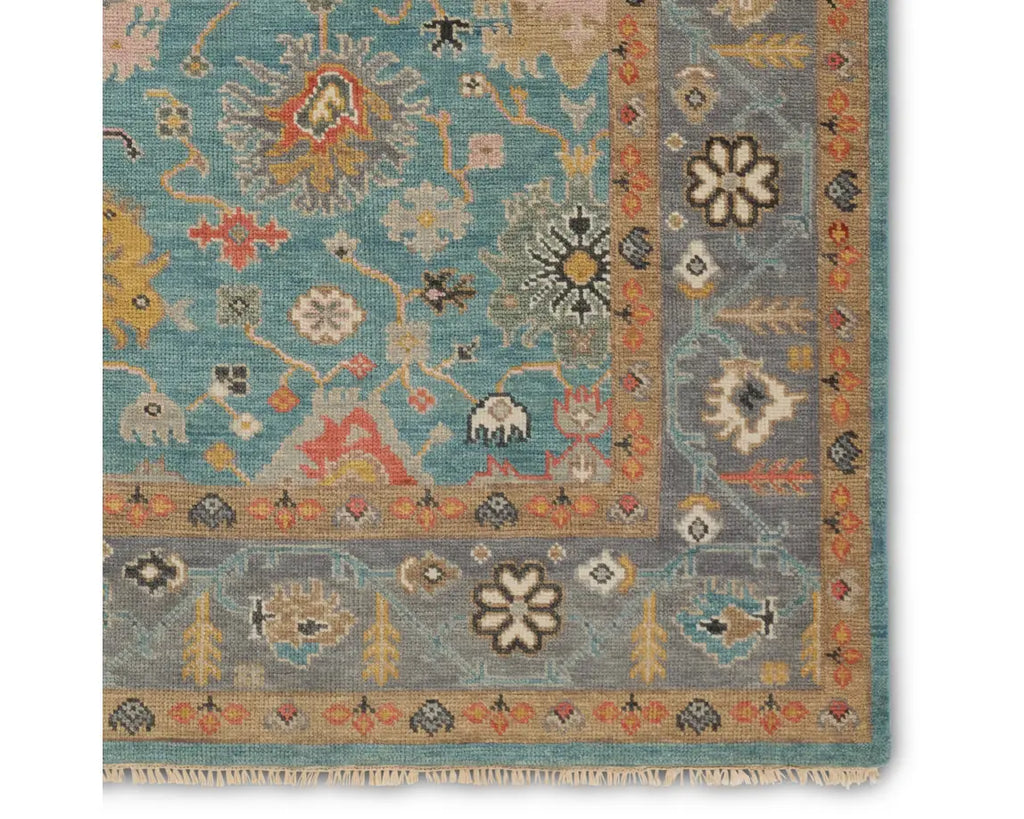 Jaipur Living Everly  Aloft Hand-Knotted  Blue/YellowRug - Chapin Furniture