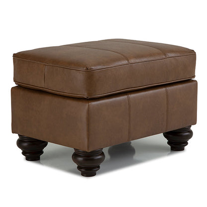 Noble Leather Ottoman - Chapin Furniture